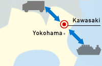 Kawasaki oil tanker location